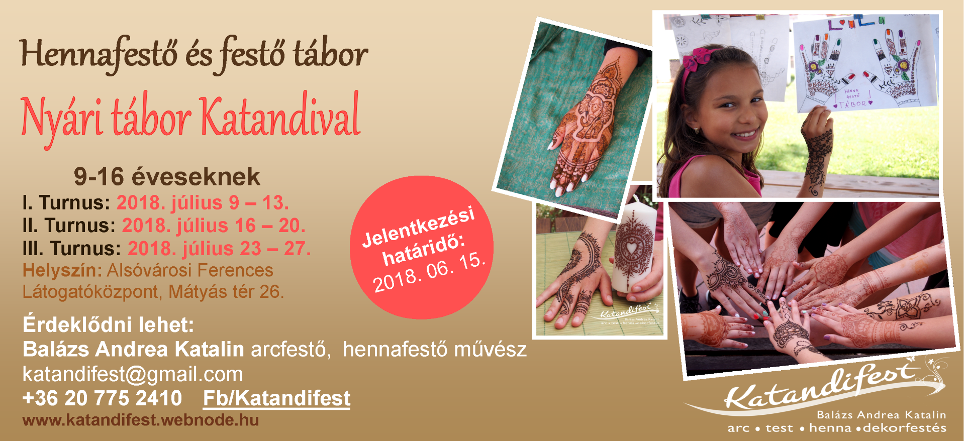 Hennafestő tábor Katandival Szeged